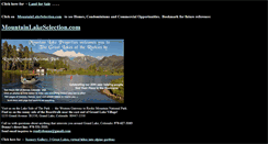 Desktop Screenshot of mountainlake.com